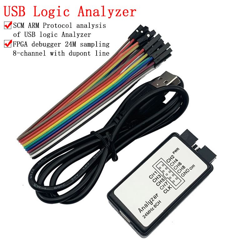 Logic Analyzer Usb - USB mantık analizörü 24MHz 8 kanal