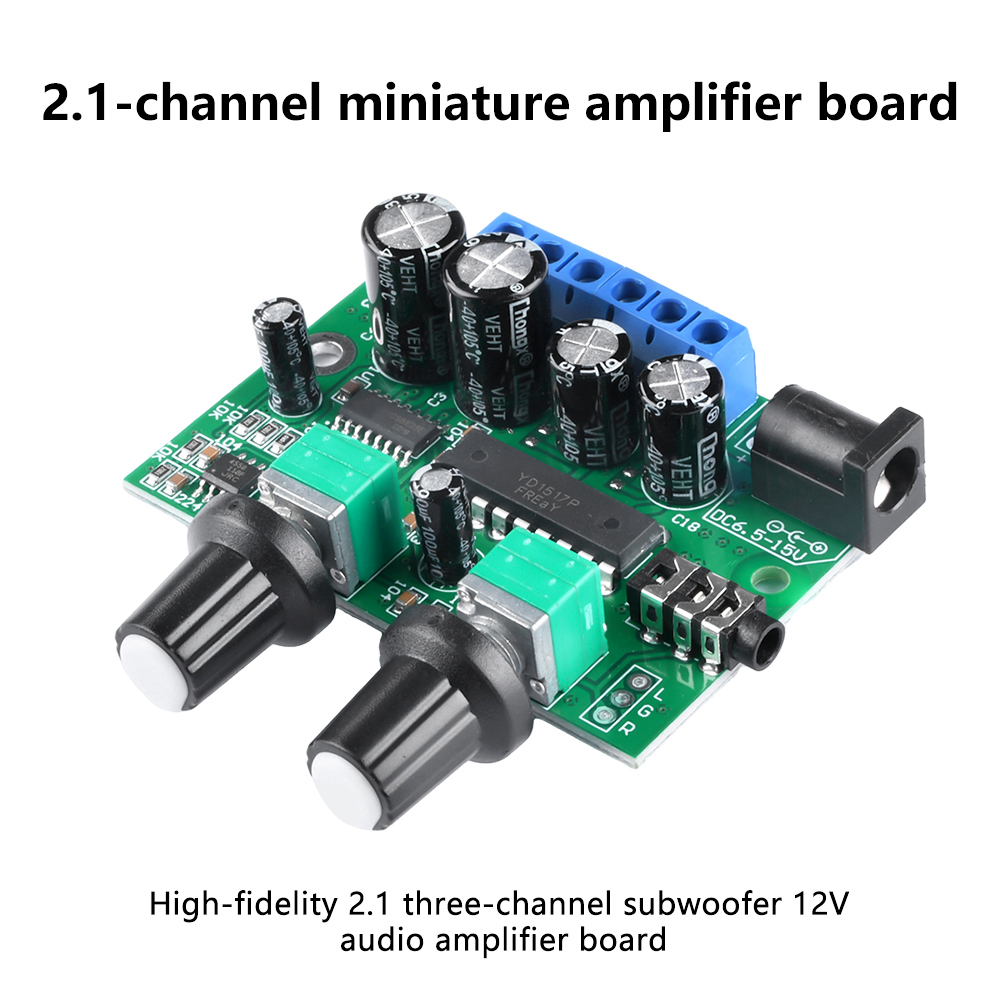 Diy Audio Electronics Kit - 6W+6W+25W 2.1 Kanal Subwoofer Mini Amplifikatör