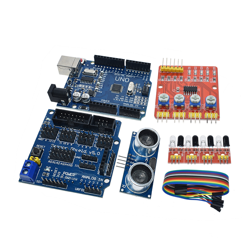Diy Electronics Learning Kit - LIZAO Arduino UNO R3 Robot 4WD