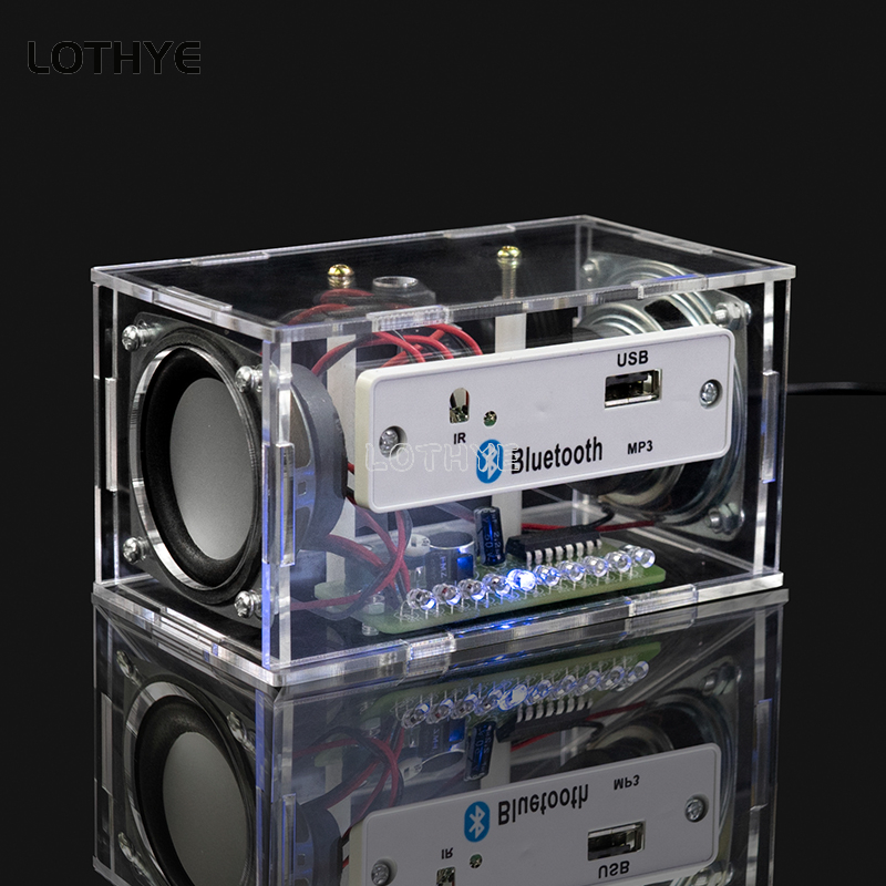 Diy Audio Electronics Kit - Mini Çift Kanallı Bluetooth Hoparlör Ses