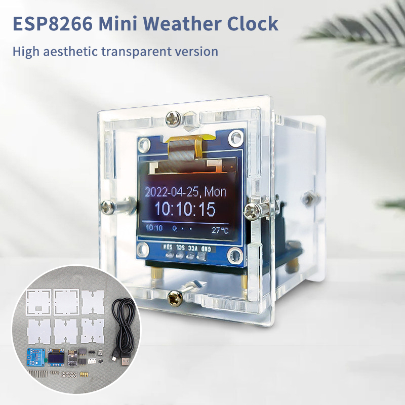 ESP8266 Mini Hava Durumu Saati - Diy Electronics Project Kit incelemesi ve fiyatı
