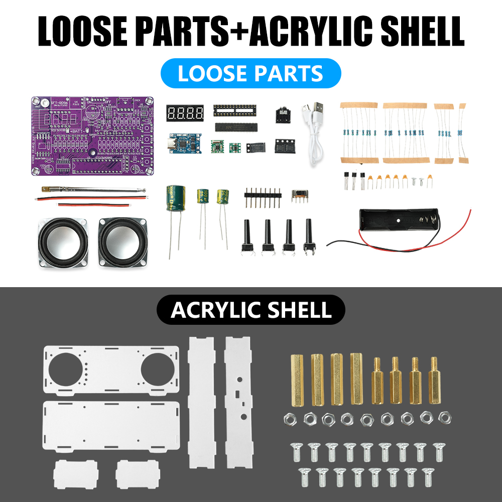 DIY FM Radyo Elektronik Kiti 8 - Diy Electronics Learning Kit incelemesi ve fiyatı
