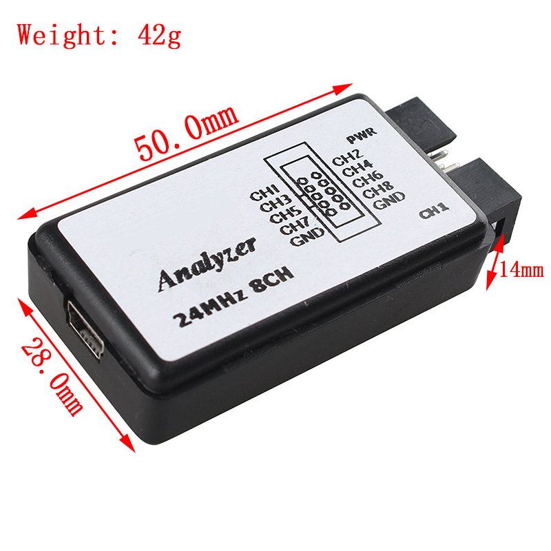 USB mantık analizörü 24MHz 8 k - Logic Analyzer Usb incelemesi ve fiyatı