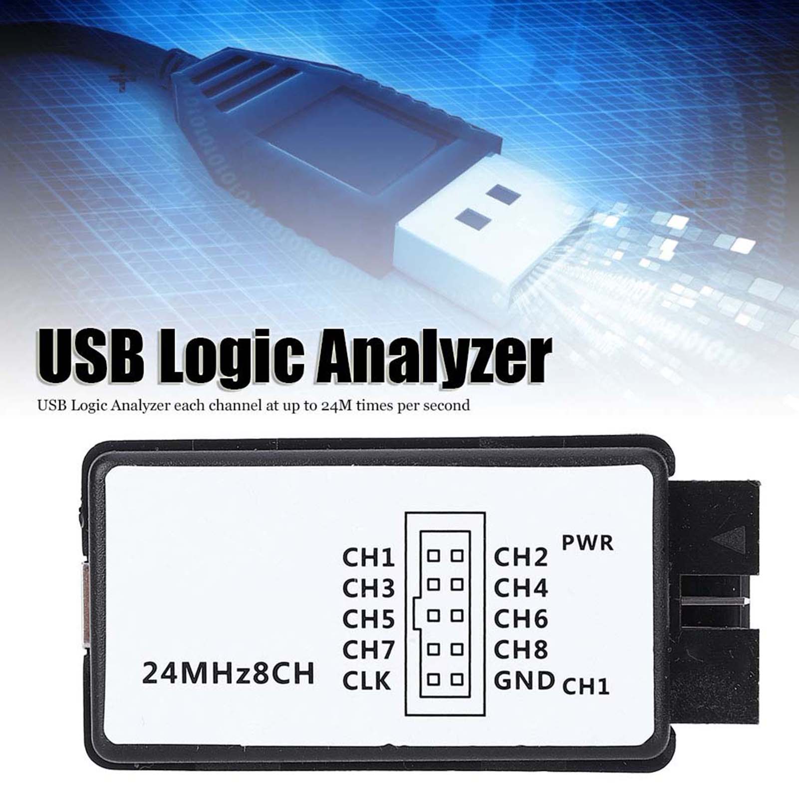 24 MHz Hızında Çalışan Mantık  - Logic Analyzer Usb incelemesi ve fiyatı