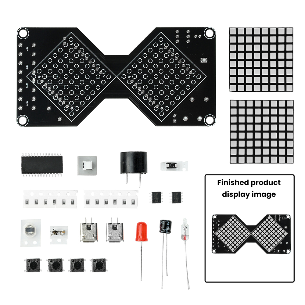 DC5V LED Nokta Matris Elektron - Diy Electronics Project Kit incelemesi ve fiyatı