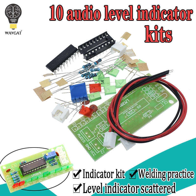LM3915 DC 9V-12V 10 LED ses sp - Diy Audio Electronics Kit incelemesi ve fiyatı